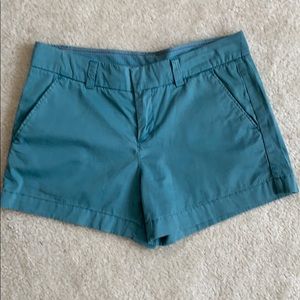 Uniqlo teal khaki shorts